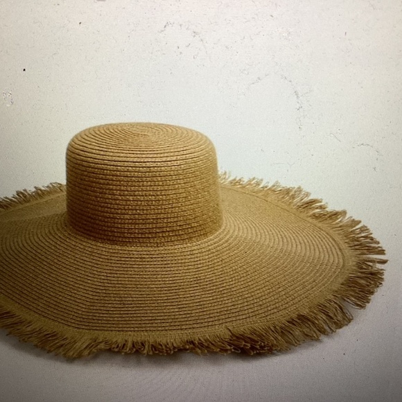 FOLDABLE WIDE BRIM HAT (Color: Khaki) main image 4